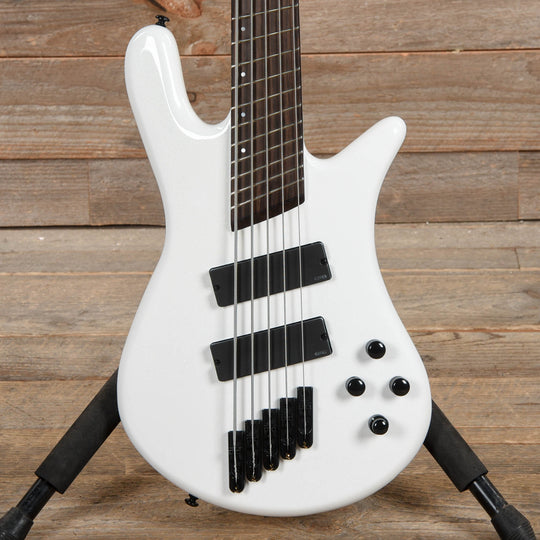 Spector NS Dimension 5 Bass White Sparkle Gloss Bass Guitars / 5-String or More