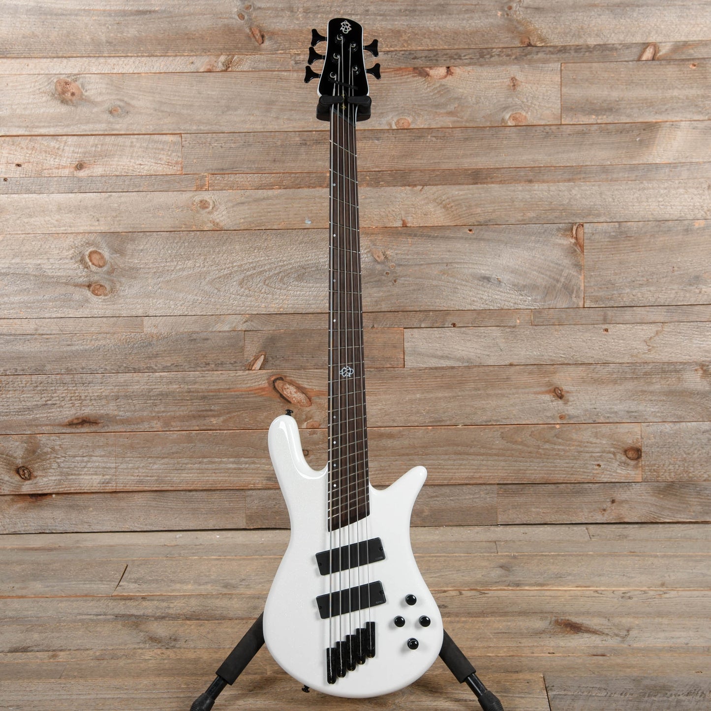 Spector NS Dimension 5 Bass White Sparkle Gloss Bass Guitars / 5-String or More