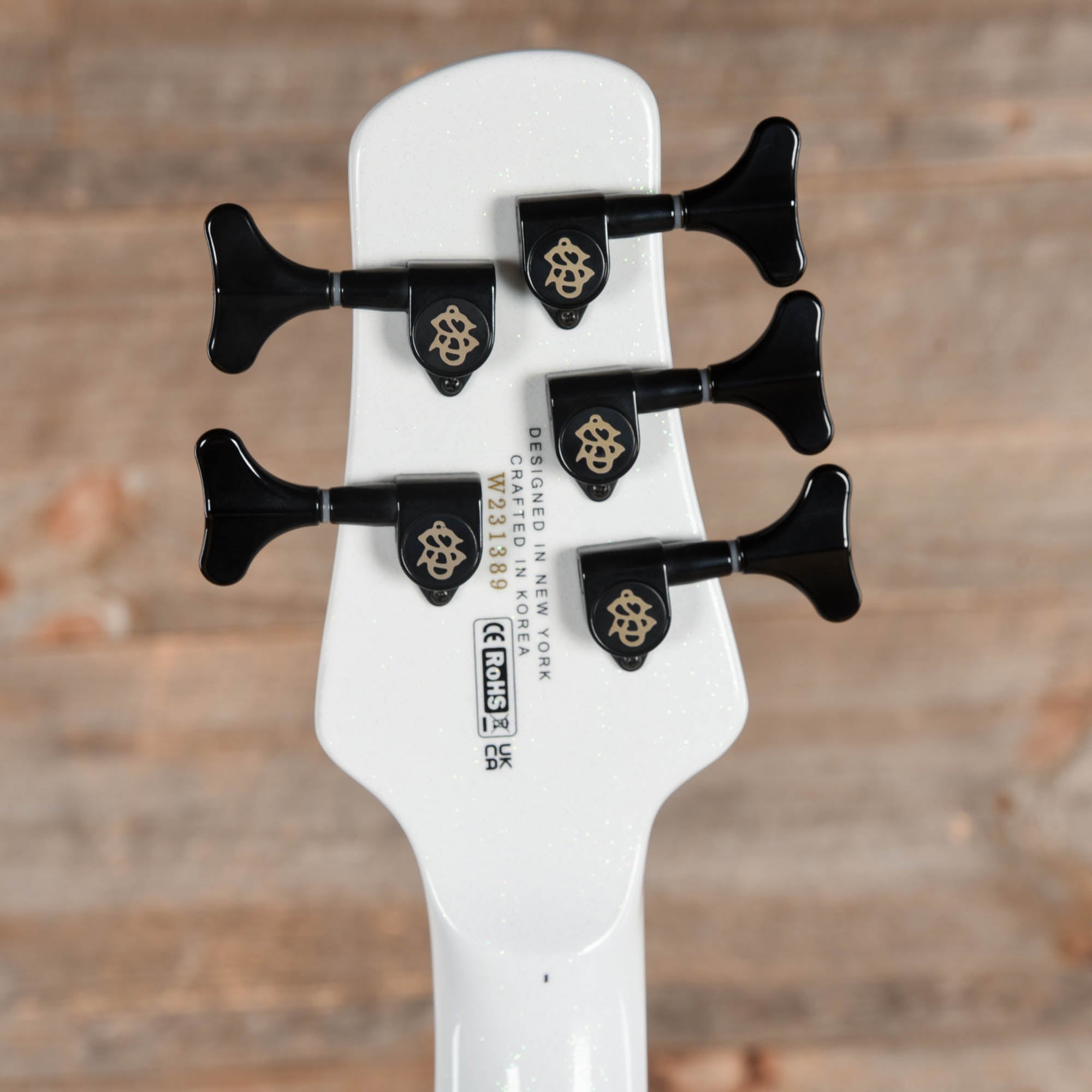 Spector NS Dimension 5 Bass White Sparkle Gloss Bass Guitars / 5-String or More