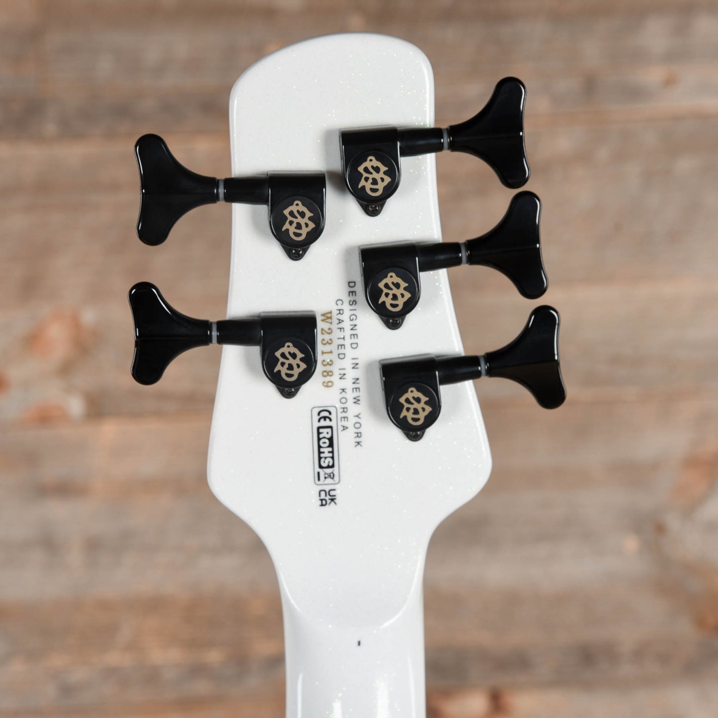 Spector NS Dimension 5 Bass White Sparkle Gloss Bass Guitars / 5-String or More