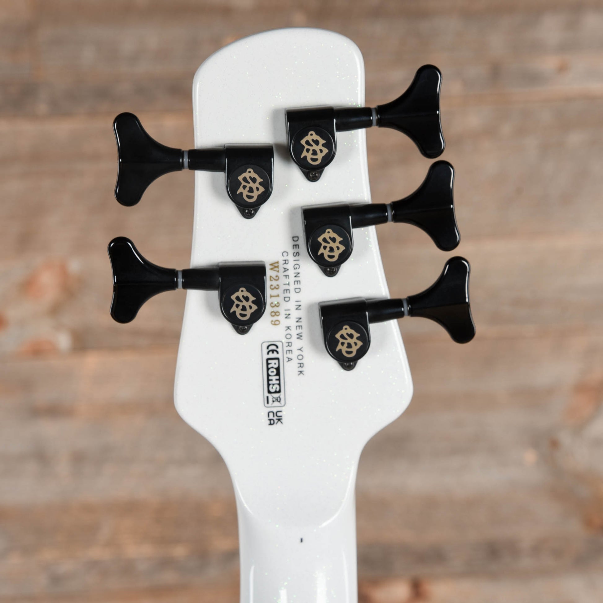 Spector NS Dimension 5 Bass White Sparkle Gloss Bass Guitars / 5-String or More