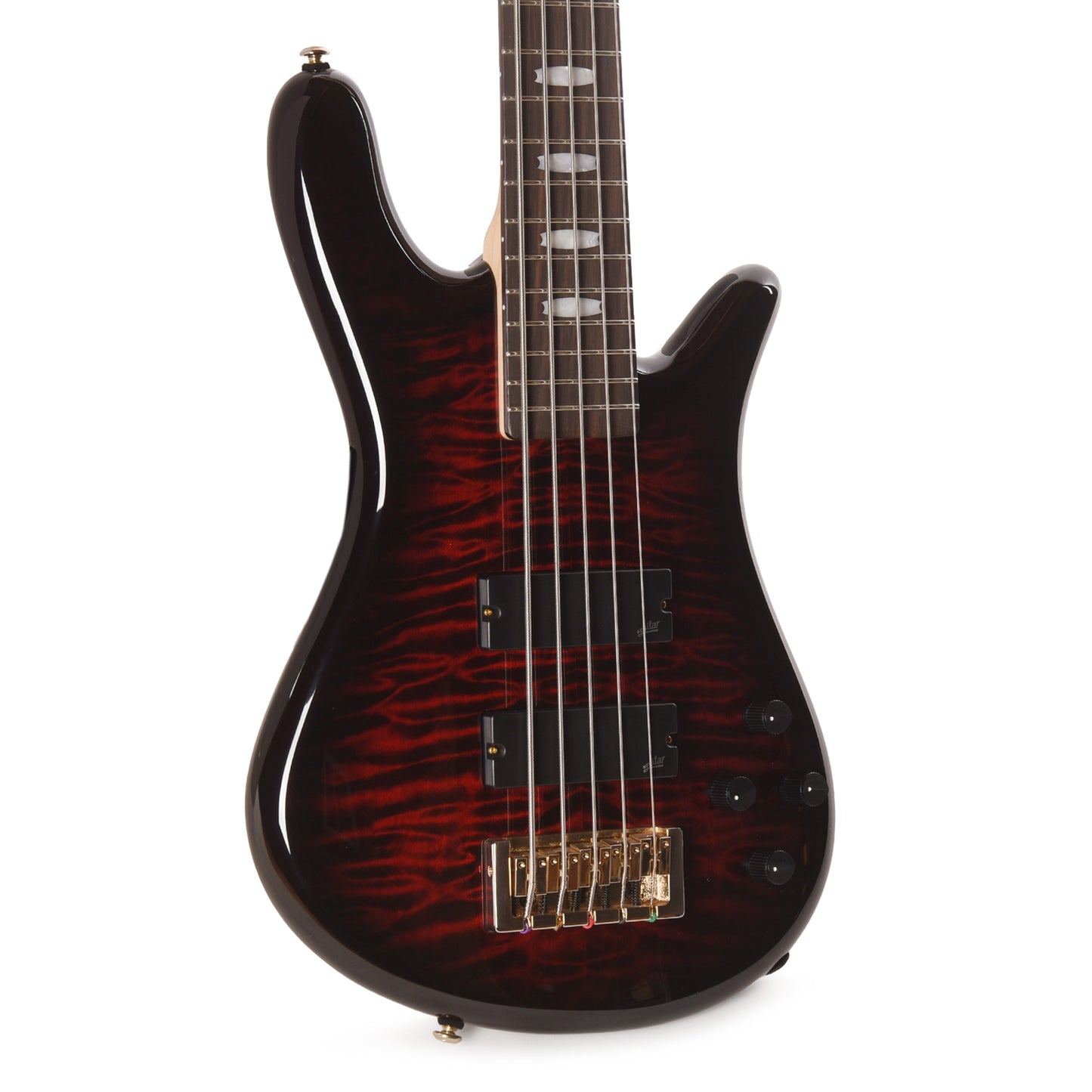 Spector Icon NS-5 Bolt-On 5-String Bass Black Cherry Gloss Bass Guitars