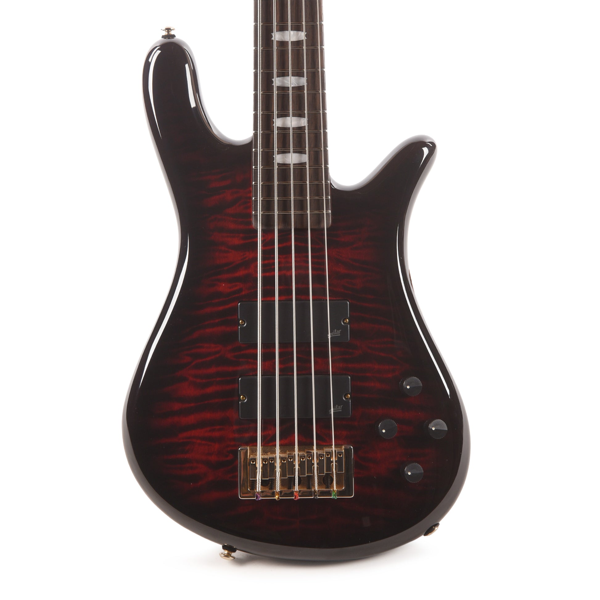 Spector Icon NS-5 Bolt-On 5-String Bass Black Cherry Gloss Bass Guitars