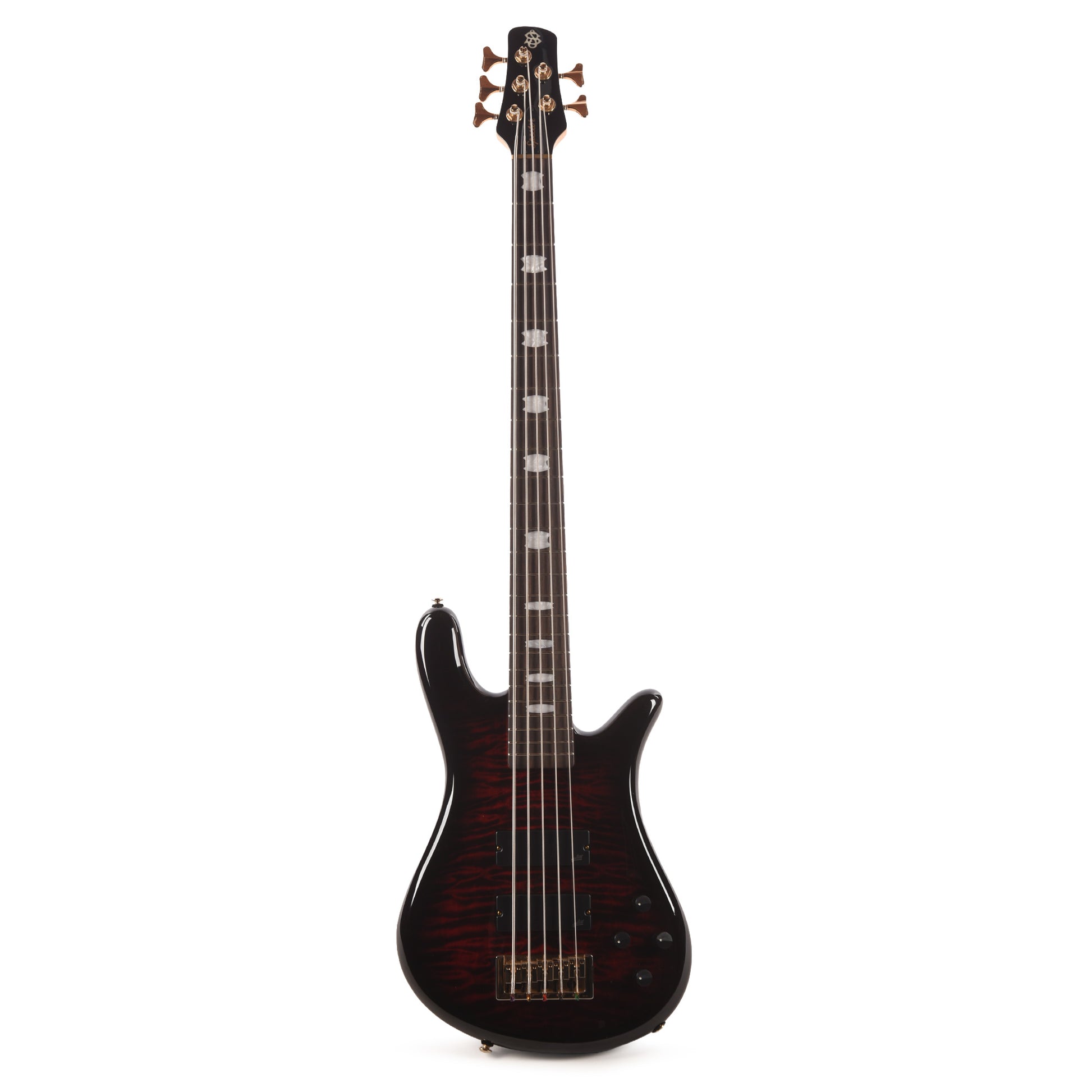 Spector Icon NS-5 Bolt-On 5-String Bass Black Cherry Gloss Bass Guitars