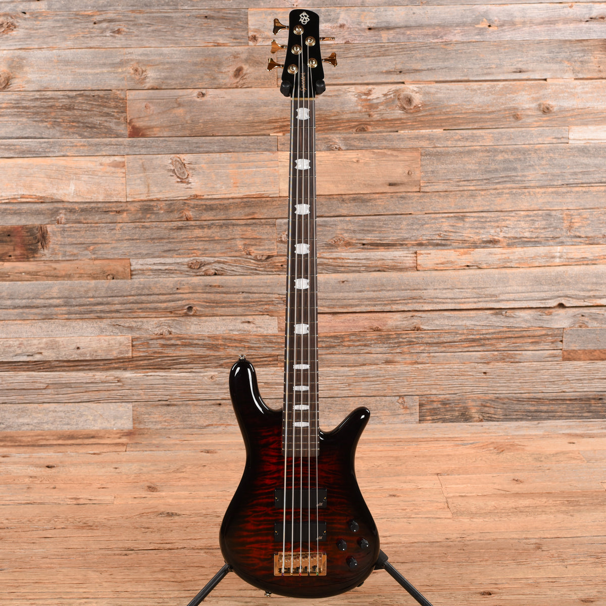 Spector Icon NS-5 Bolt-On Black Cherry Gloss 2012 Bass Guitars
