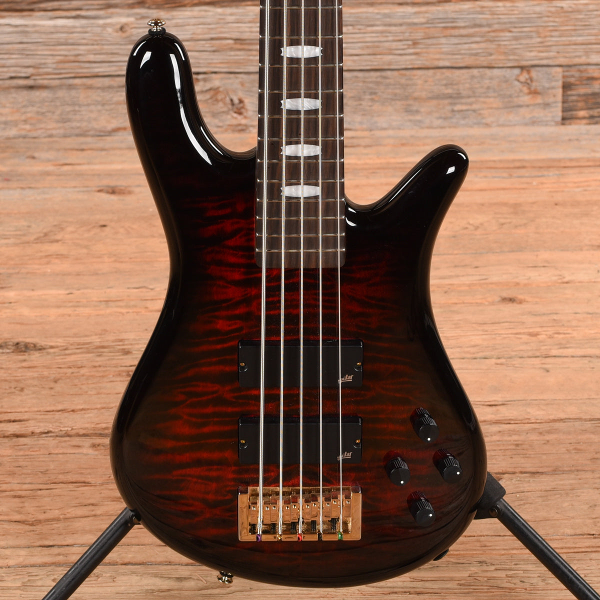 Spector Icon NS-5 Bolt-On Black Cherry Gloss 2012 Bass Guitars