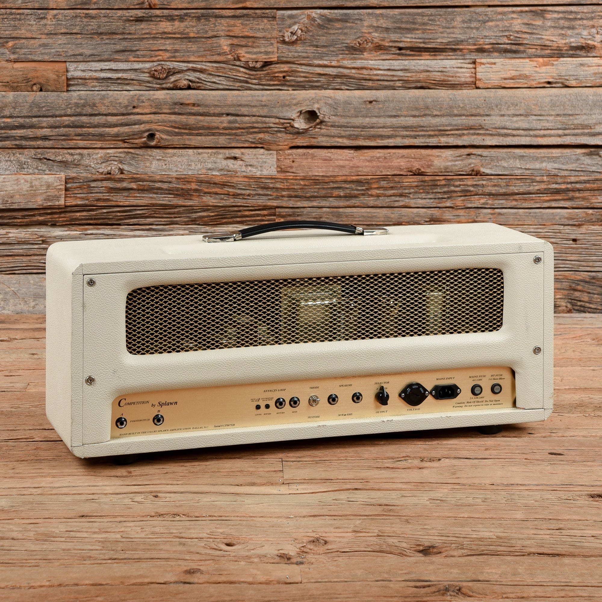 Splawn Competition 50 Guitar Head White Amps / Guitar Cabinets