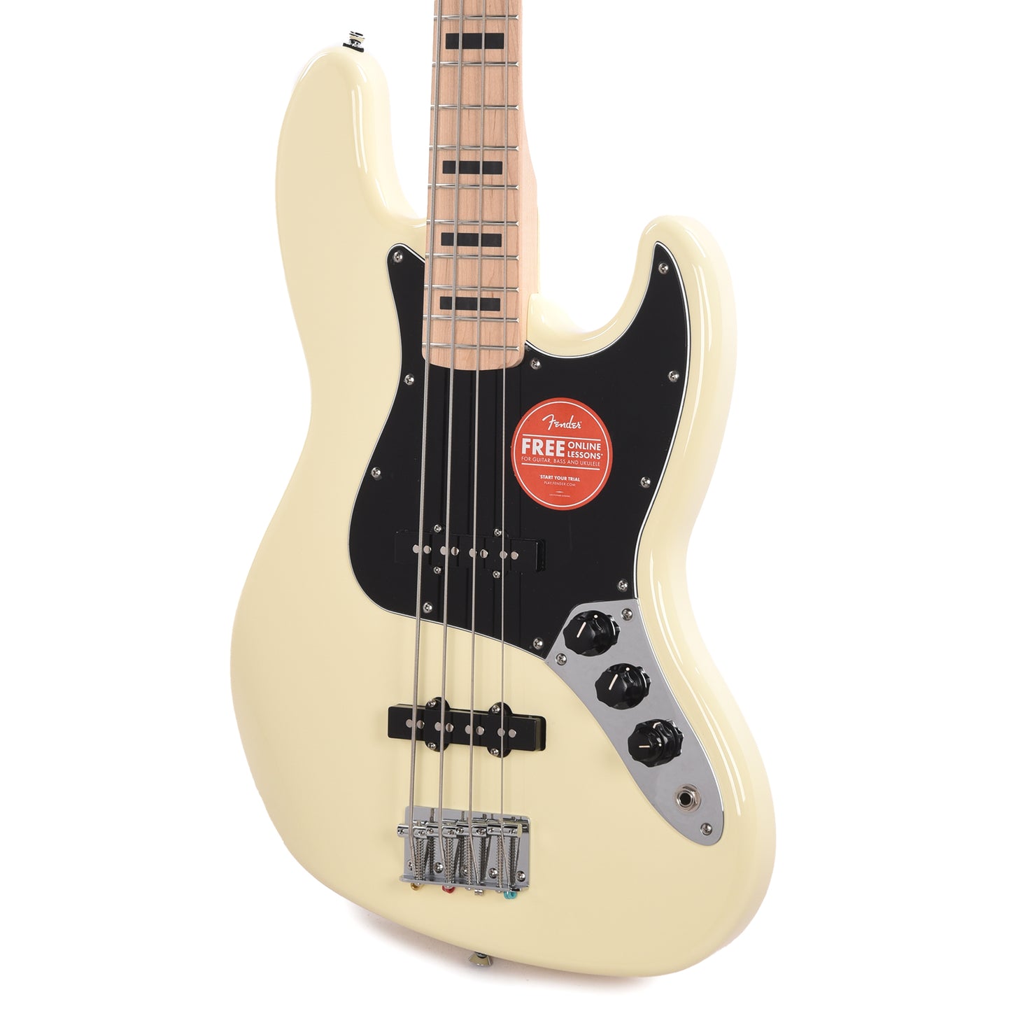 Squier Affinity Series Active Jazz Bass Olympic White Bass Guitars / 4-String
