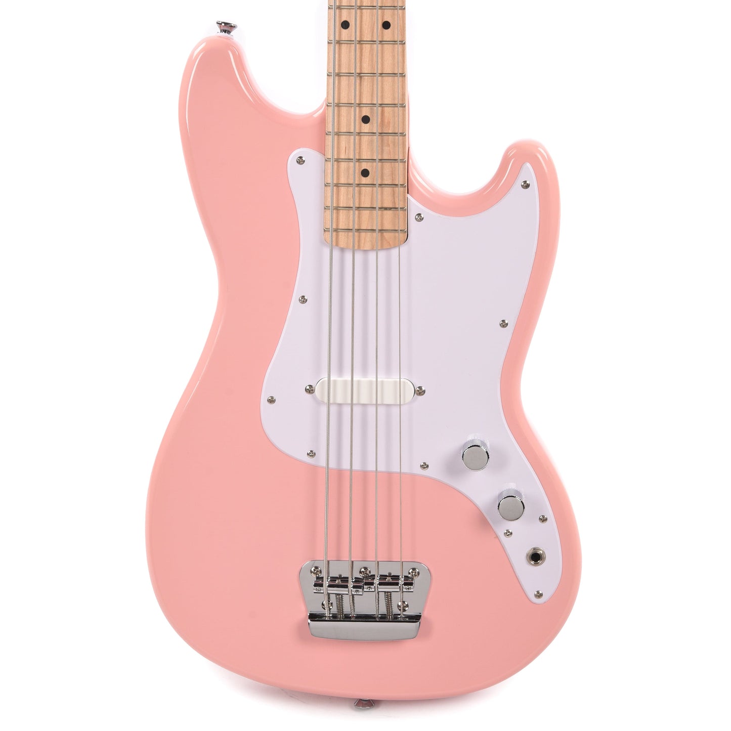 Squier Bronco Bass Shell Pink Bass Guitars / 4-String