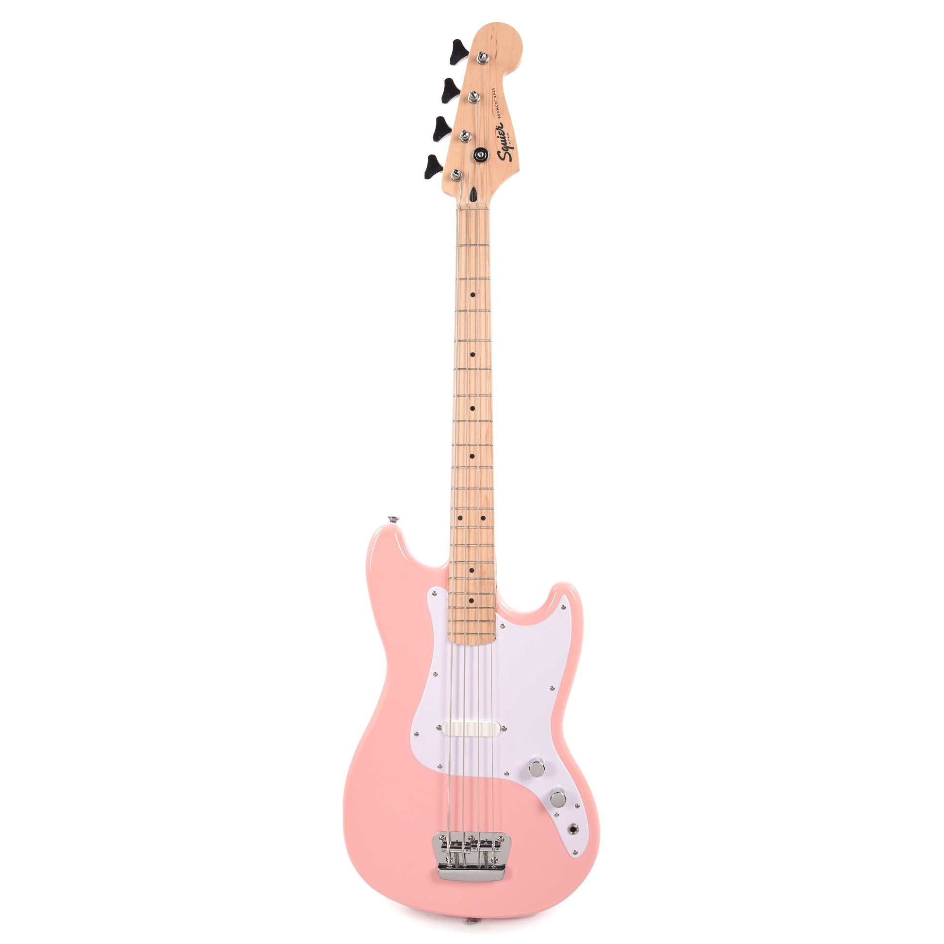 Squier Bronco Bass Shell Pink Bass Guitars / 4-String