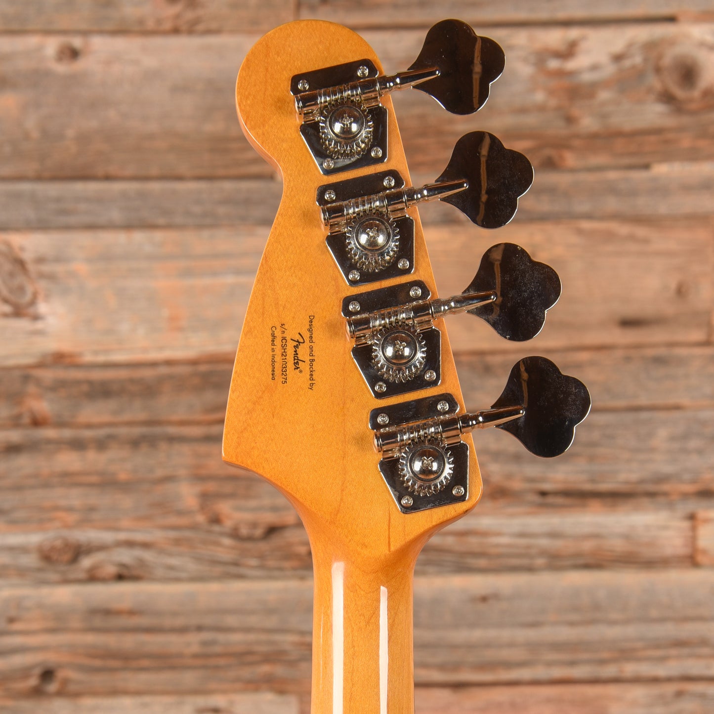 Squier Classic Vibe '60s Competition Mustang Bass Capri Orange w/Dakota Red Stripe Bass Guitars / 4-String