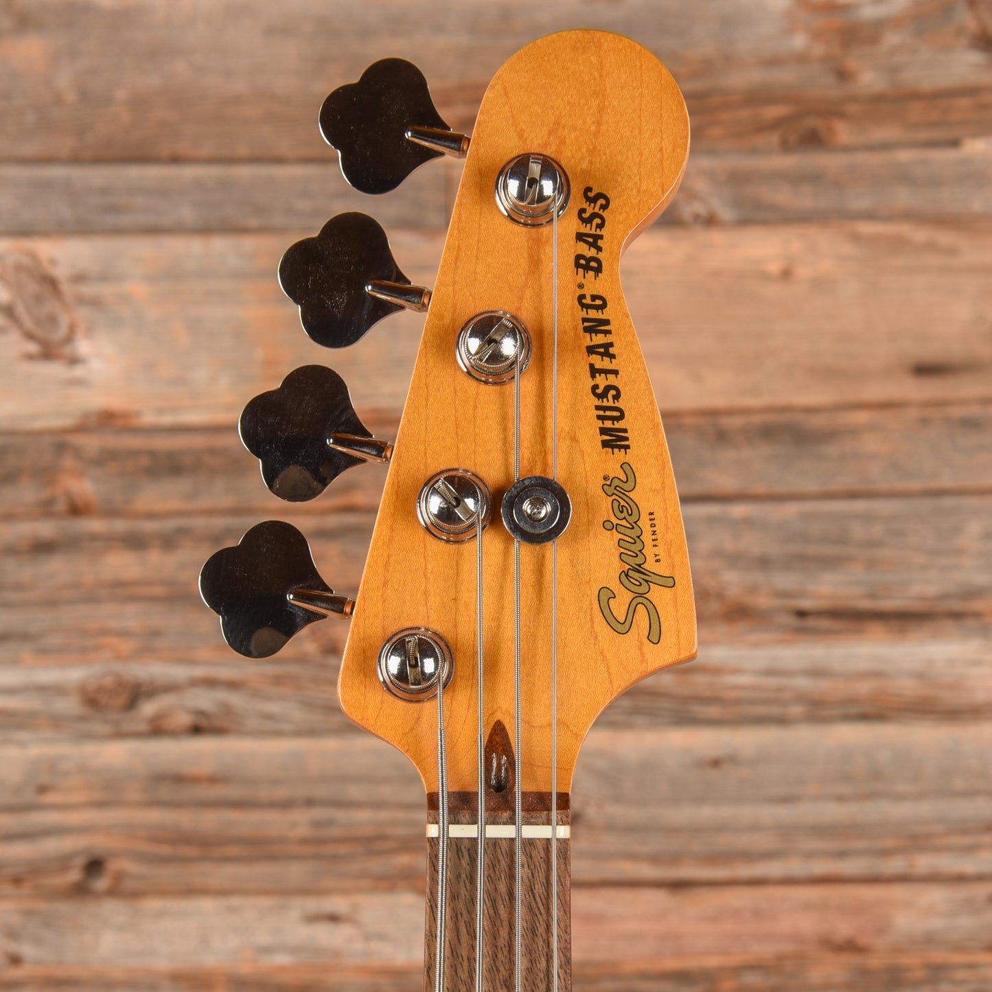 Squier Classic Vibe '60s Competition Mustang Bass Capri Orange w/Dakota Red Stripe Bass Guitars / 4-String