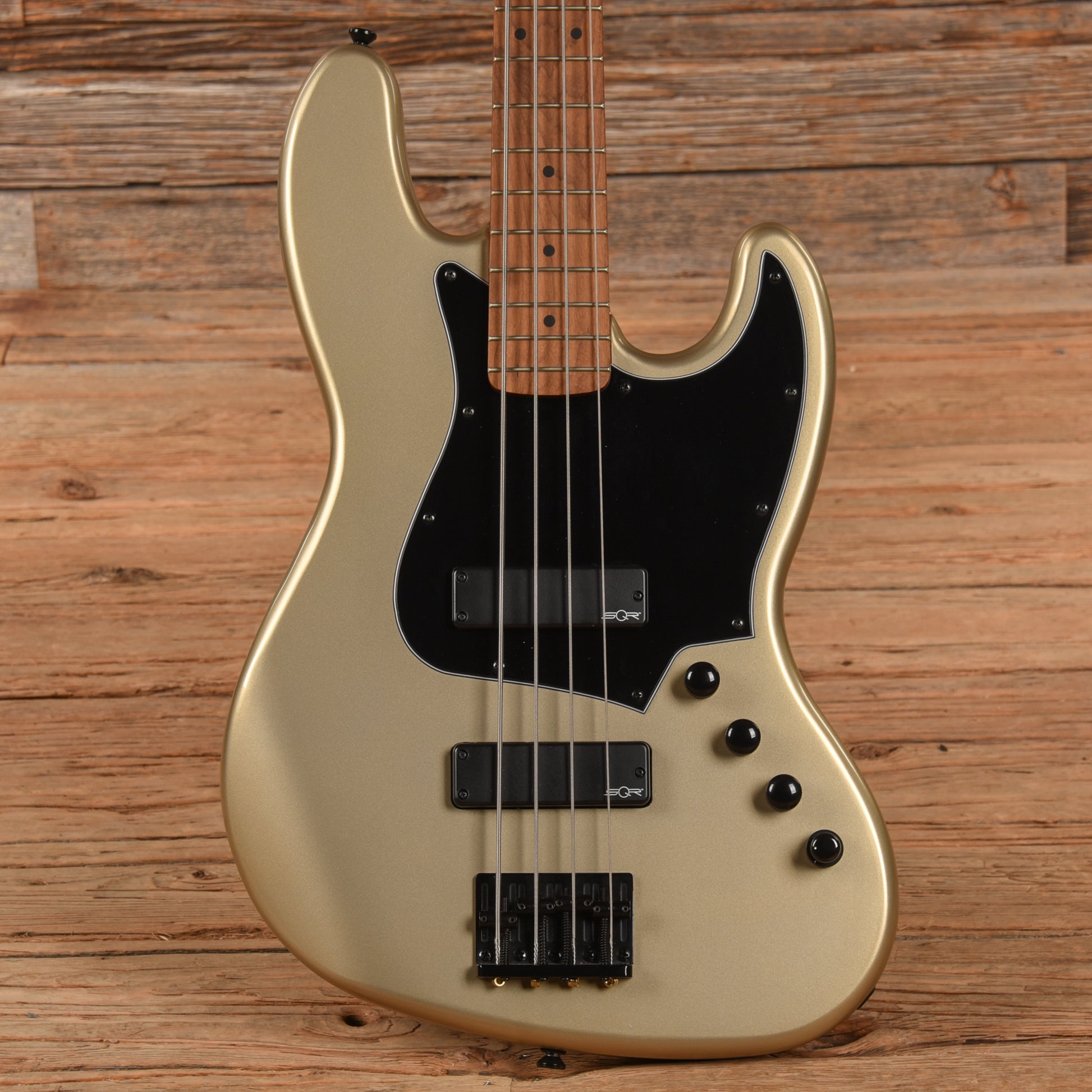 Squier Contemporary Active Jazz Bass HH Shoreline Gold Bass Guitars / 4-String