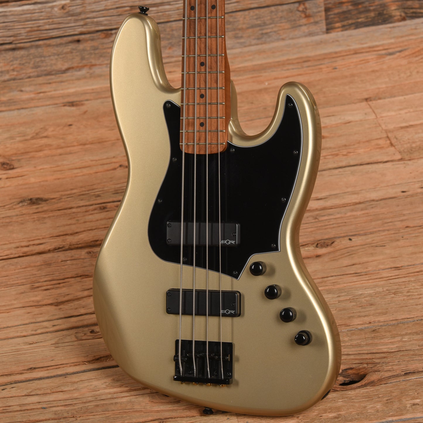 Squier Contemporary Active Jazz Bass HH Shoreline Gold Bass Guitars / 4-String