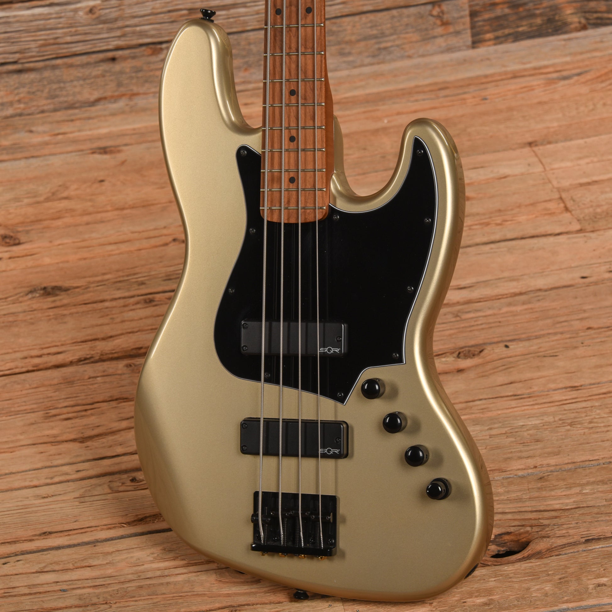 Squier Contemporary Active Jazz Bass HH Shoreline Gold Bass Guitars / 4-String