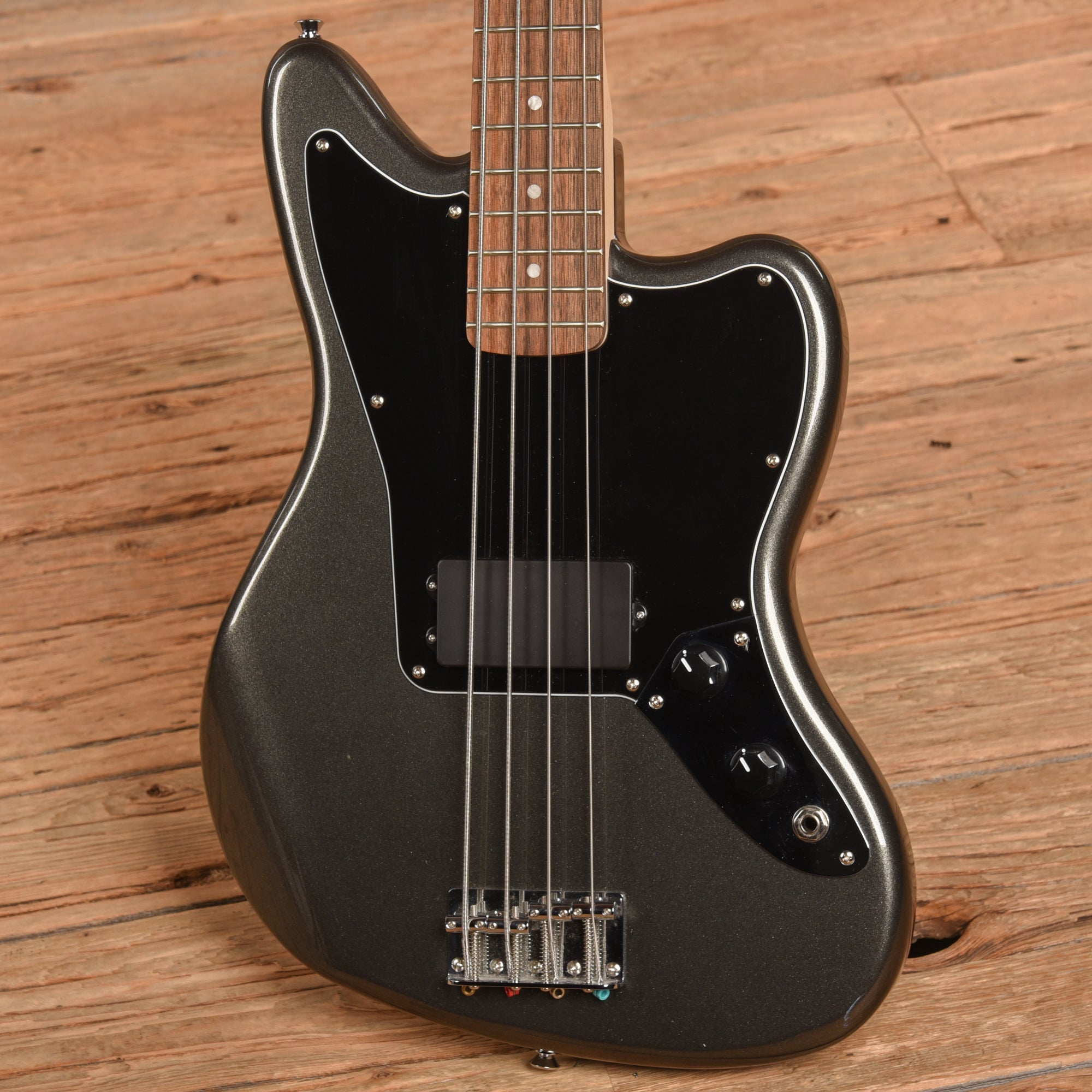 Squier Jaguar Bass Charcoal Frost Metallic 2022 Bass Guitars / 4-String