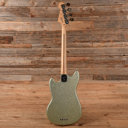 Squier Mikey Way Signature Mustang Bass Silver Sparkle 2015 Bass Guitars / 4-String