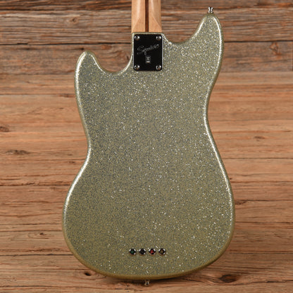 Squier Mikey Way Signature Mustang Bass Silver Sparkle 2015 Bass Guitars / 4-String