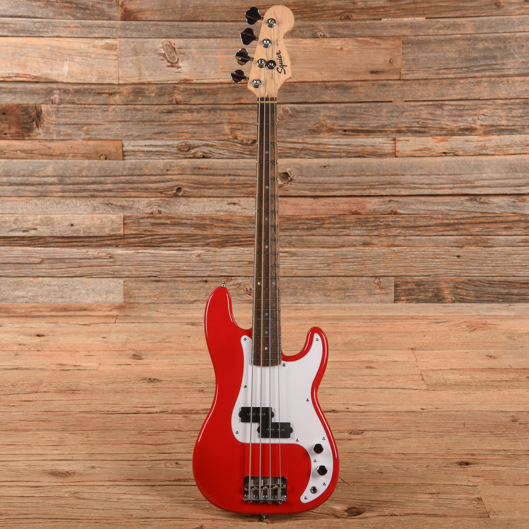 Squier Mini Precision Bass Red 2021 Bass Guitars / 4-String