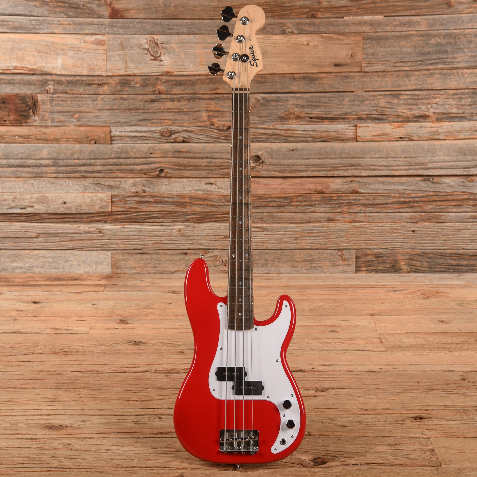 Squier Mini Precision Bass Red 2021 Bass Guitars / 4-String