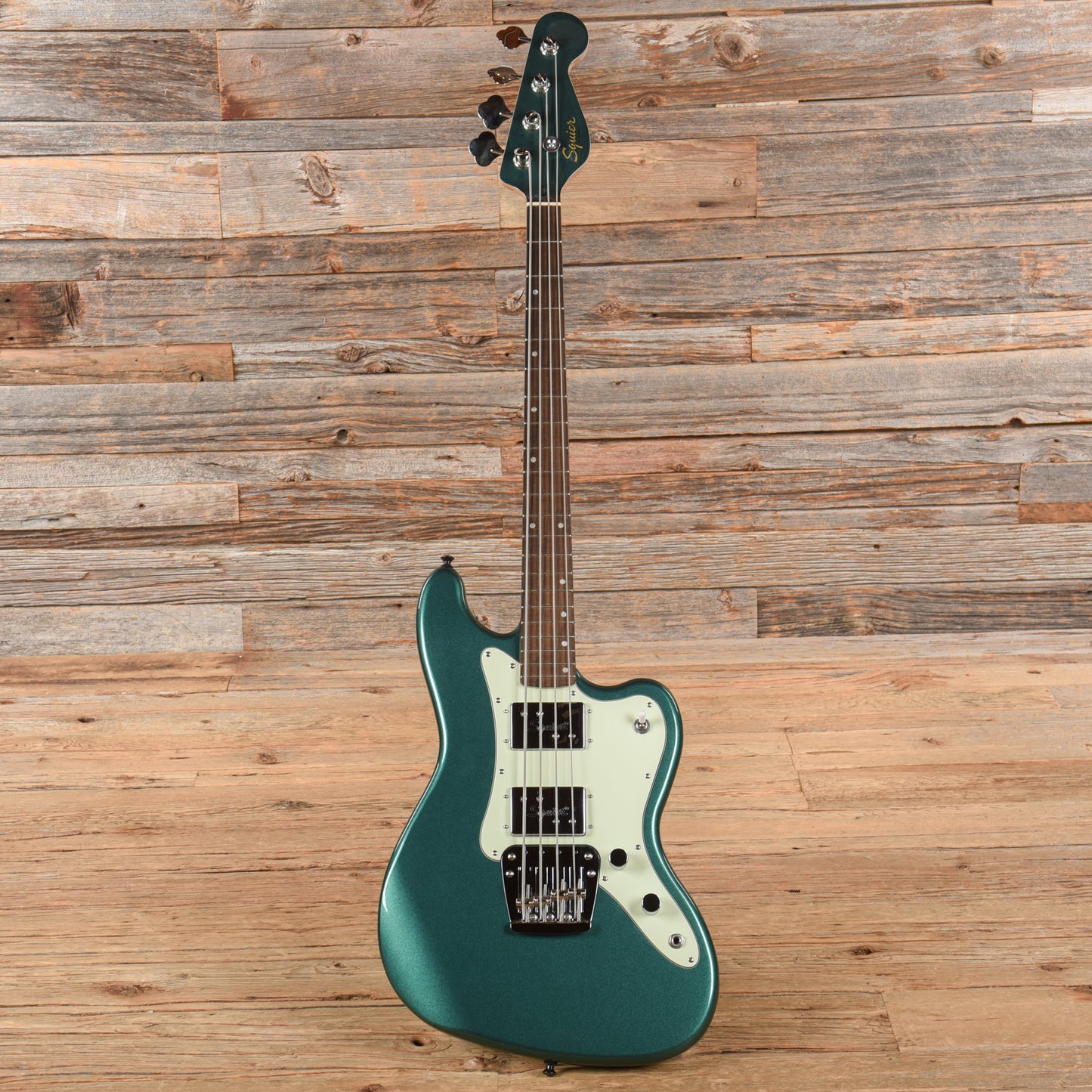 Squier Paranormal Rascal Bass HH Sherwood Green Metallic 2024 Bass Guitars / 4-String