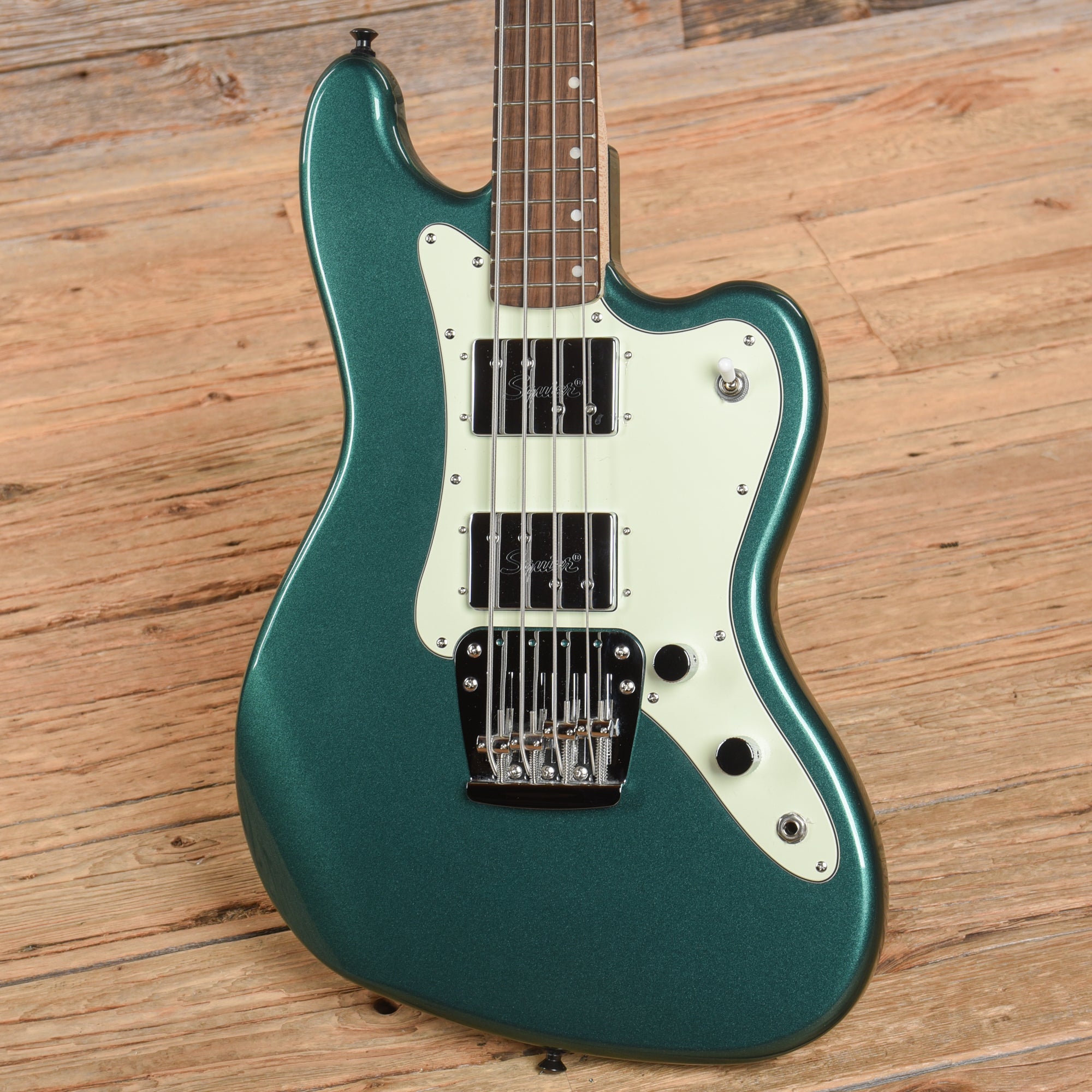 Squier Paranormal Rascal Bass HH Sherwood Green Metallic 2024 Bass Guitars / 4-String