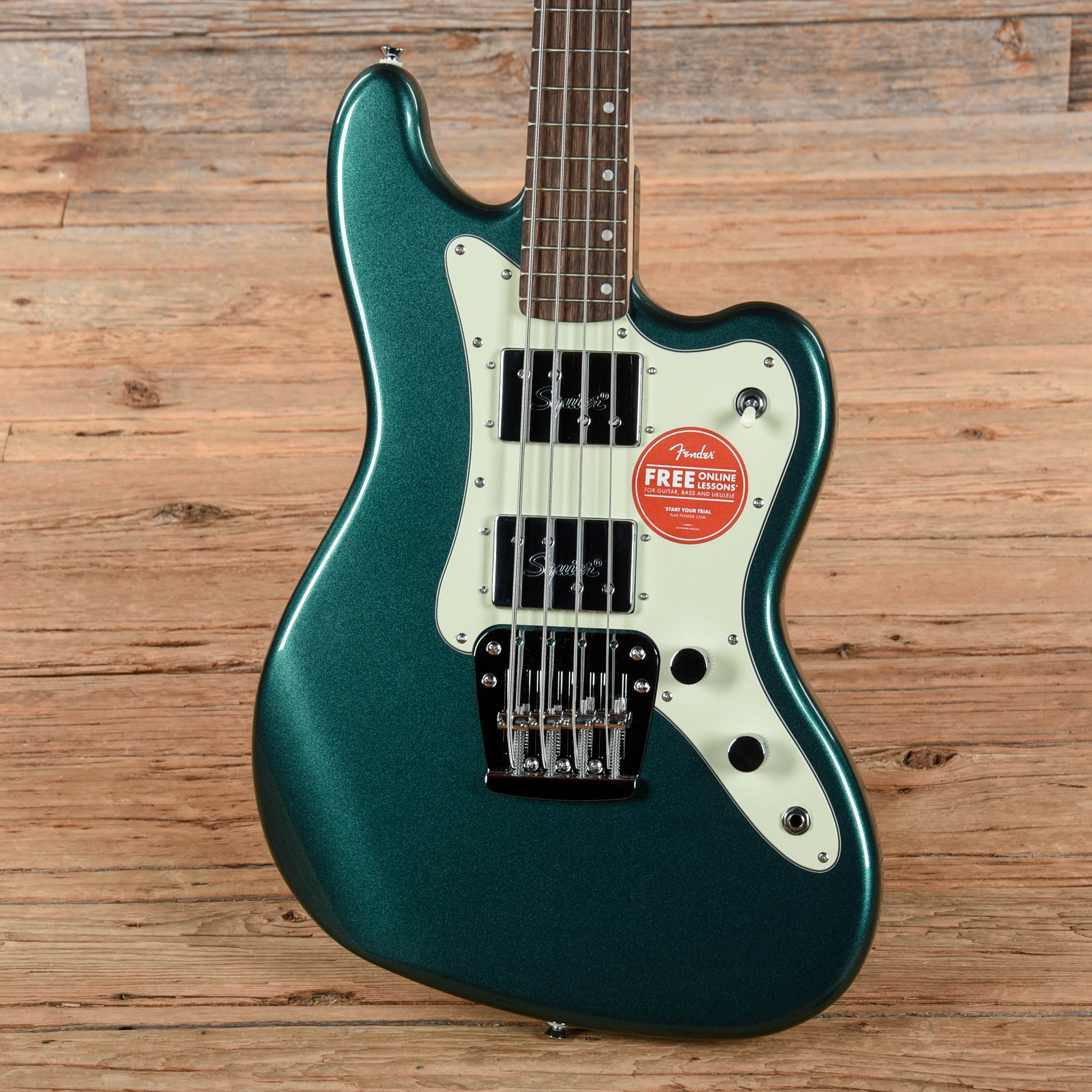 Squier Paranormal Rascal Bass HH Sherwood Green Bass Guitars / 4-String