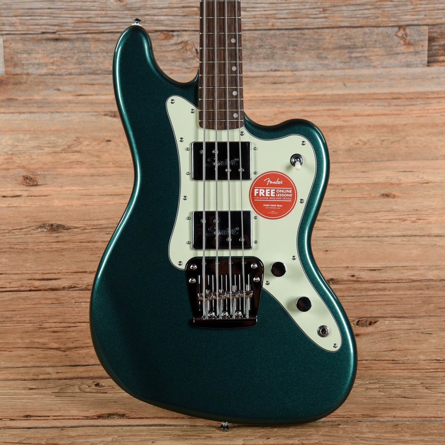 Squier Paranormal Rascal Bass HH Sherwood Green Bass Guitars / 4-String