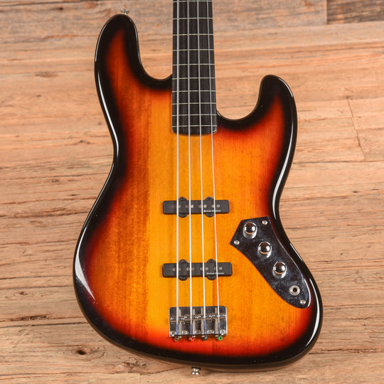 Squier Vintage Modified Fretless Jazz Bass Sunburst Bass Guitars / 4-String