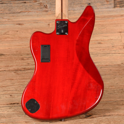 Squier Vintage Modified Jaguar Bass Crimson Red 2015 Bass Guitars / 4-String