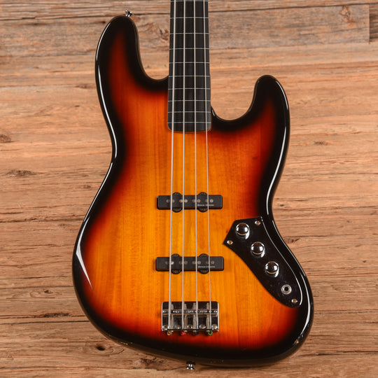 Squier Vintage Modified Jazz Bass Fretless 3-Color Sunburst 2010 Bass Guitars / 4-String
