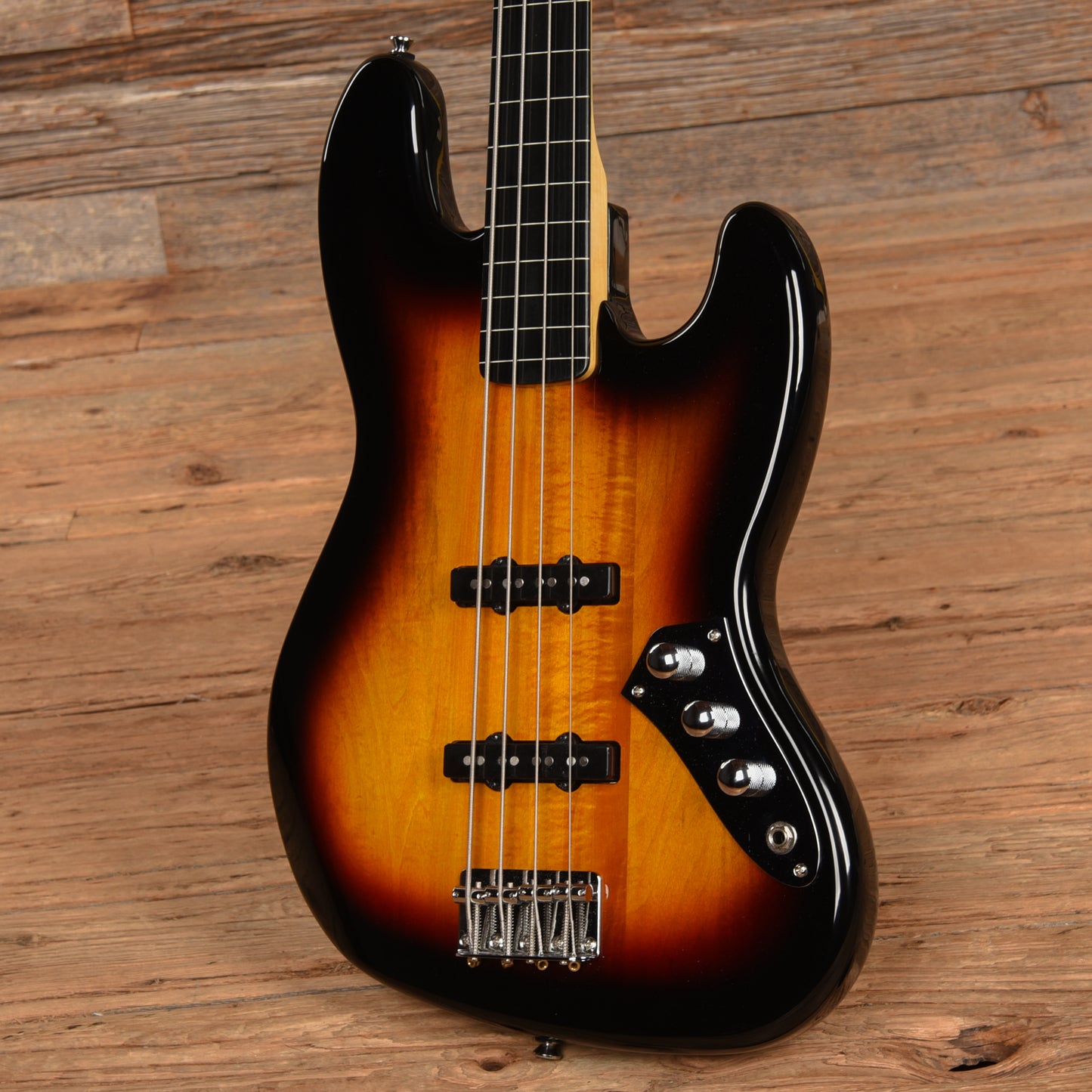 Squier Vintage Modified Jazz Bass Fretless Sunburst 2018 Bass Guitars / 4-String