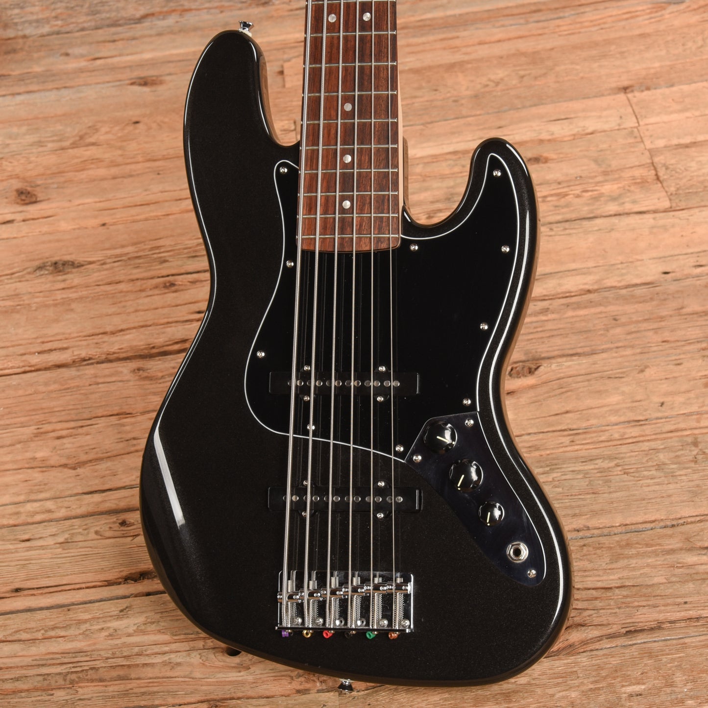 Squier Affinity Jazz Bass VI Black 2024 Bass Guitars / 5-String or More