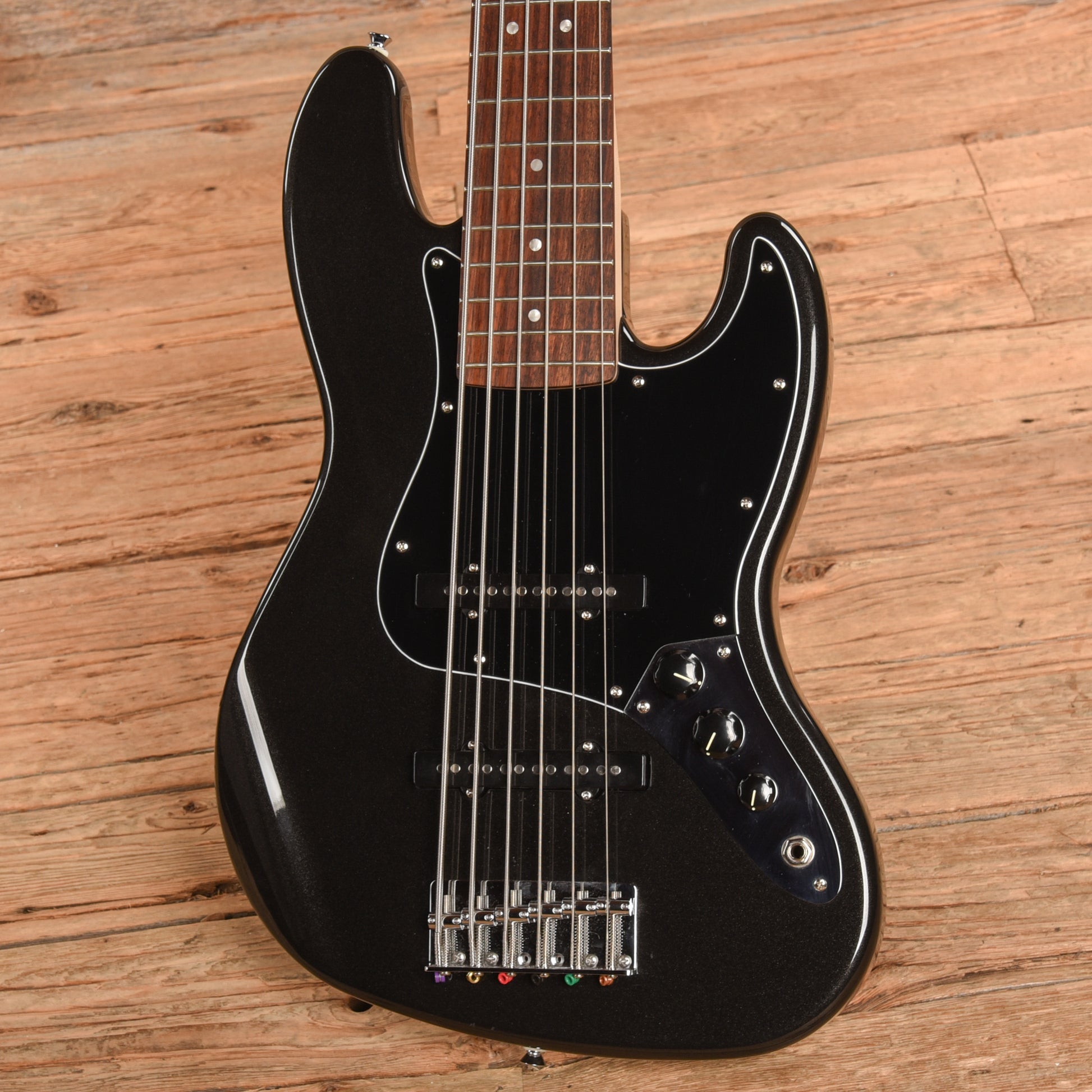 Squier Affinity Jazz Bass VI Black 2024 Bass Guitars / 5-String or More
