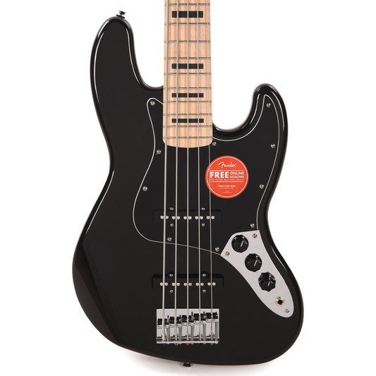 Squier Affinity Series Active Jazz Bass V Black Metallic Bass Guitars / 5-String or More