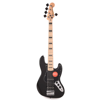 Squier Affinity Series Active Jazz Bass V Black Metallic Bass Guitars / 5-String or More