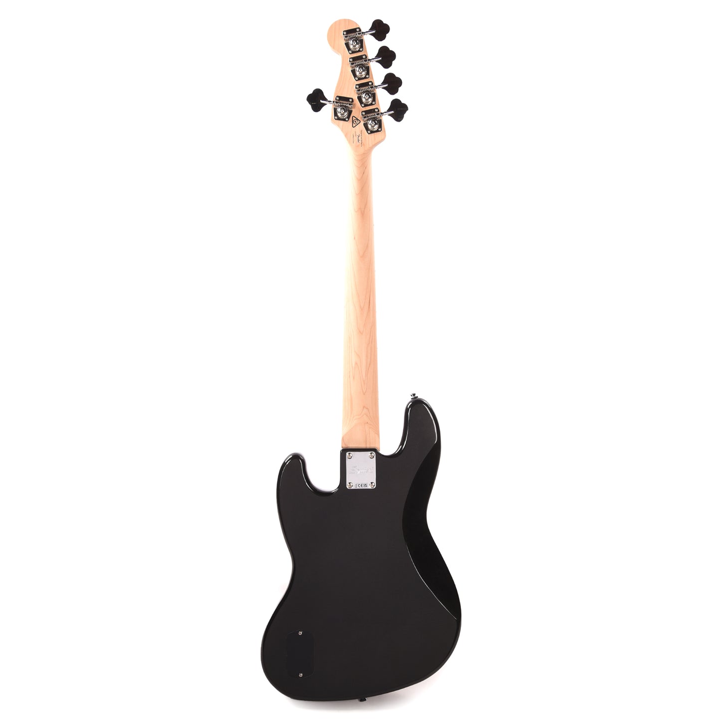 Squier Affinity Series Active Jazz Bass V Black Metallic Bass Guitars / 5-String or More