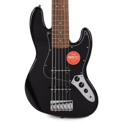 Squier Affinity Series Jazz Bass VI Black Metallic Bass Guitars / 5-String or More