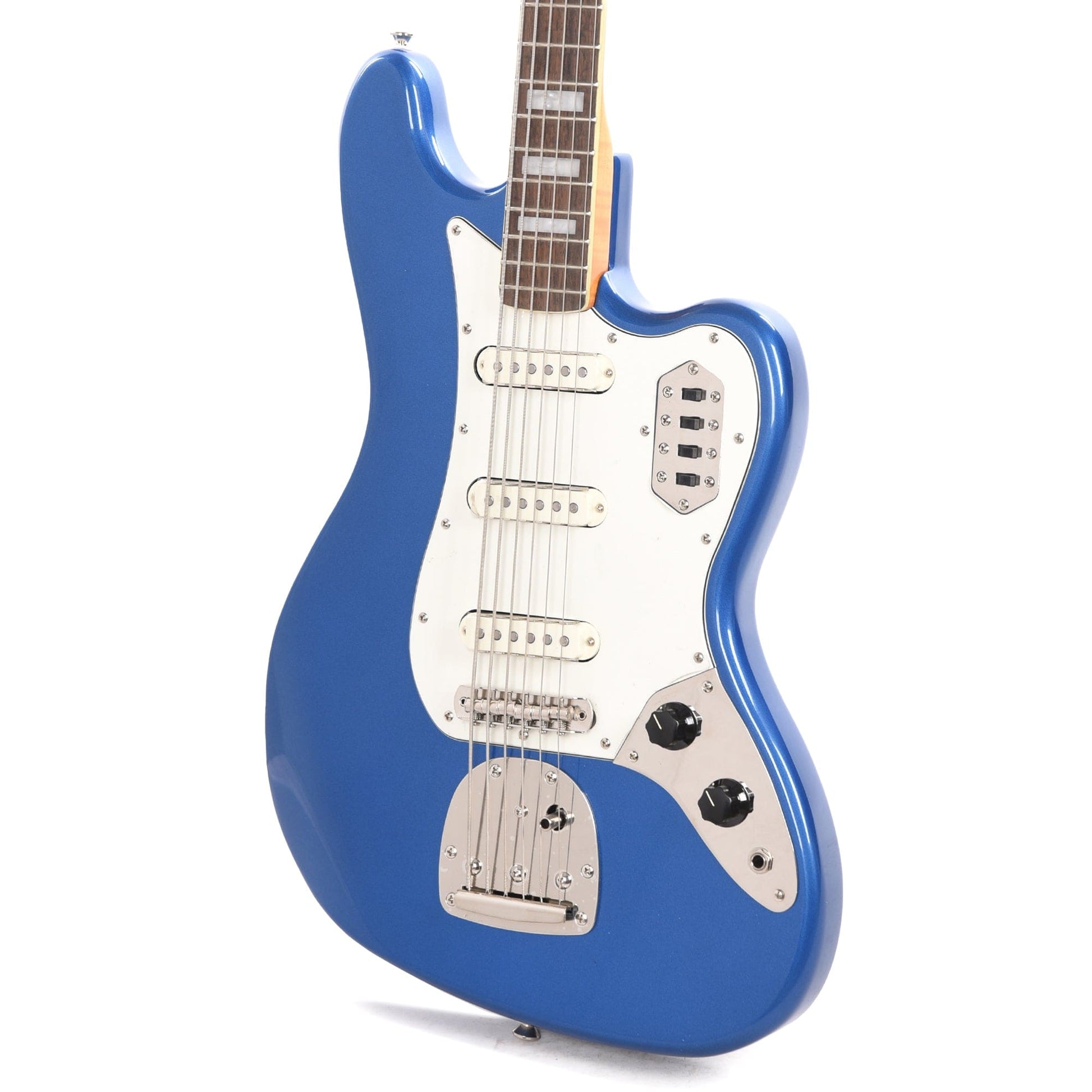 Squier Classic Vibe Bass VI Lake Placid Blue w/Matching Headcap & 3-Ply Parchment Pickguard Bass Guitars / 5-String or More