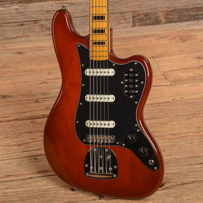 Squier Classic Vibe Bass VI Maple Neck Walnut w/Black Blocks/Binding & 3-Ply Black Bass Guitars / 5-String or More