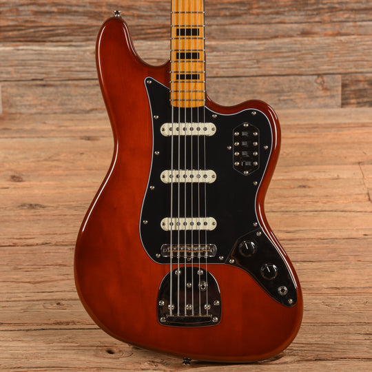 Squier Classic Vibe Bass VI Maple Neck Walnut w/Black Blocks/Binding & 3-Ply Black Bass Guitars / 5-String or More