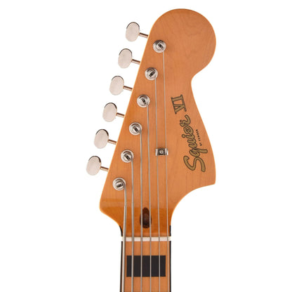 Squier Classic Vibe Bass VI Maple Neck Walnut w/Black Blocks/Binding & 3-Ply Black Bass Guitars / 5-String or More