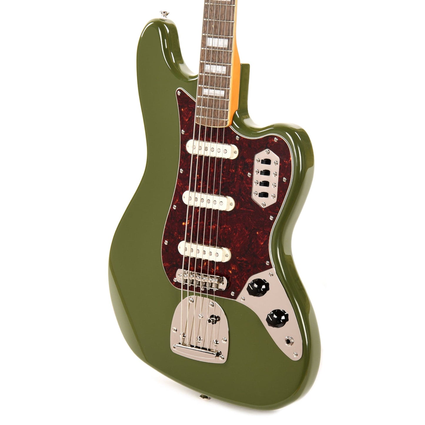 Squier Classic Vibe Bass VI Olive (CME Exclusive) Bass Guitars / 5-String or More