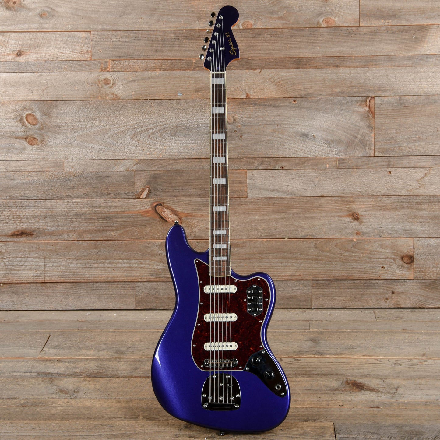 Squier Classic Vibe Bass VI Purple Metallic w/Matching Headcap Bass Guitars / 5-String or More