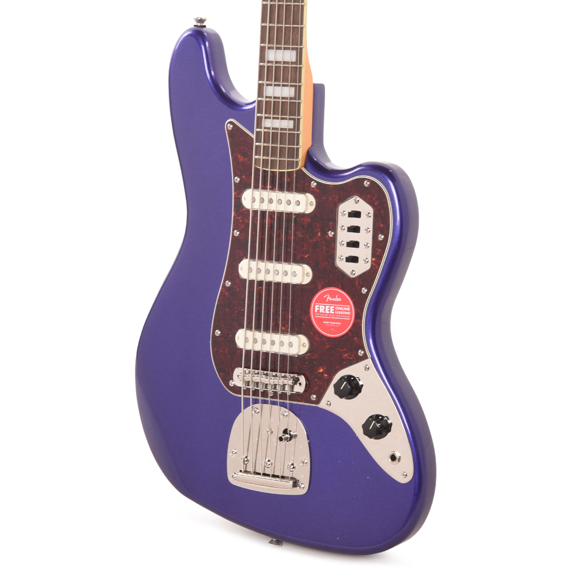 Squier Classic Vibe Bass VI Purple Metallic w/Matching Headcap Bass Guitars / 5-String or More