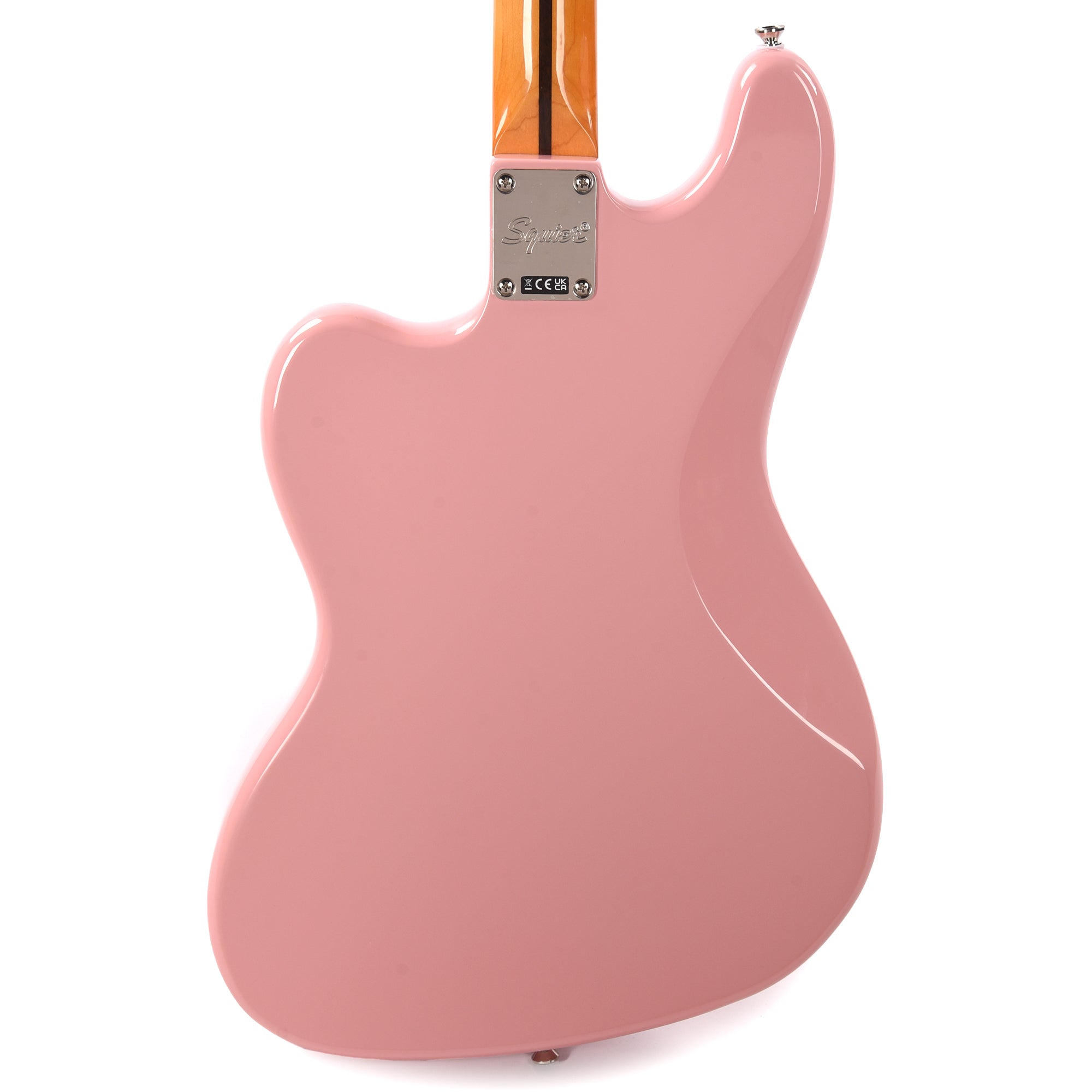 Squier Classic Vibe Bass VI Shell Pink w/Matching Headcap & 3-Ply Parchment Pickguard Bass Guitars / 5-String or More