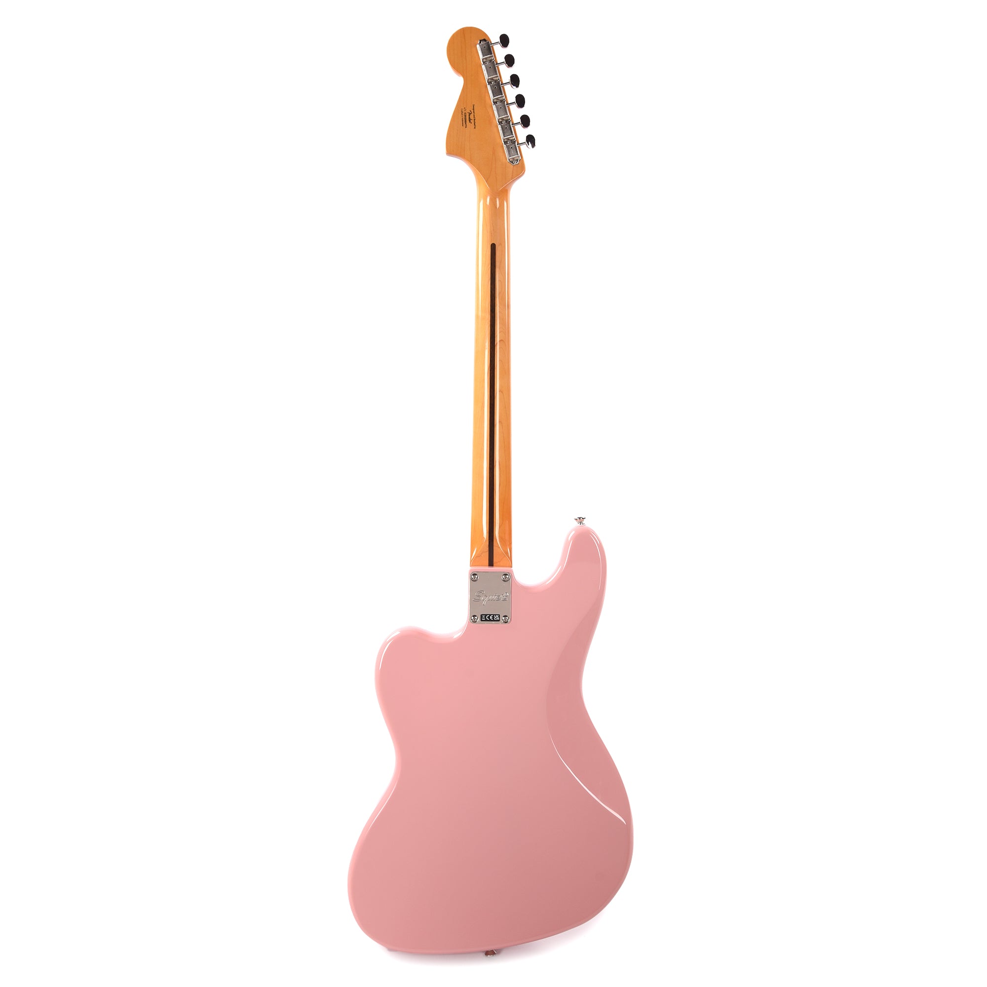 Squier Classic Vibe Bass VI Shell Pink w/Matching Headcap & 3-Ply Parchment Pickguard Bass Guitars / 5-String or More