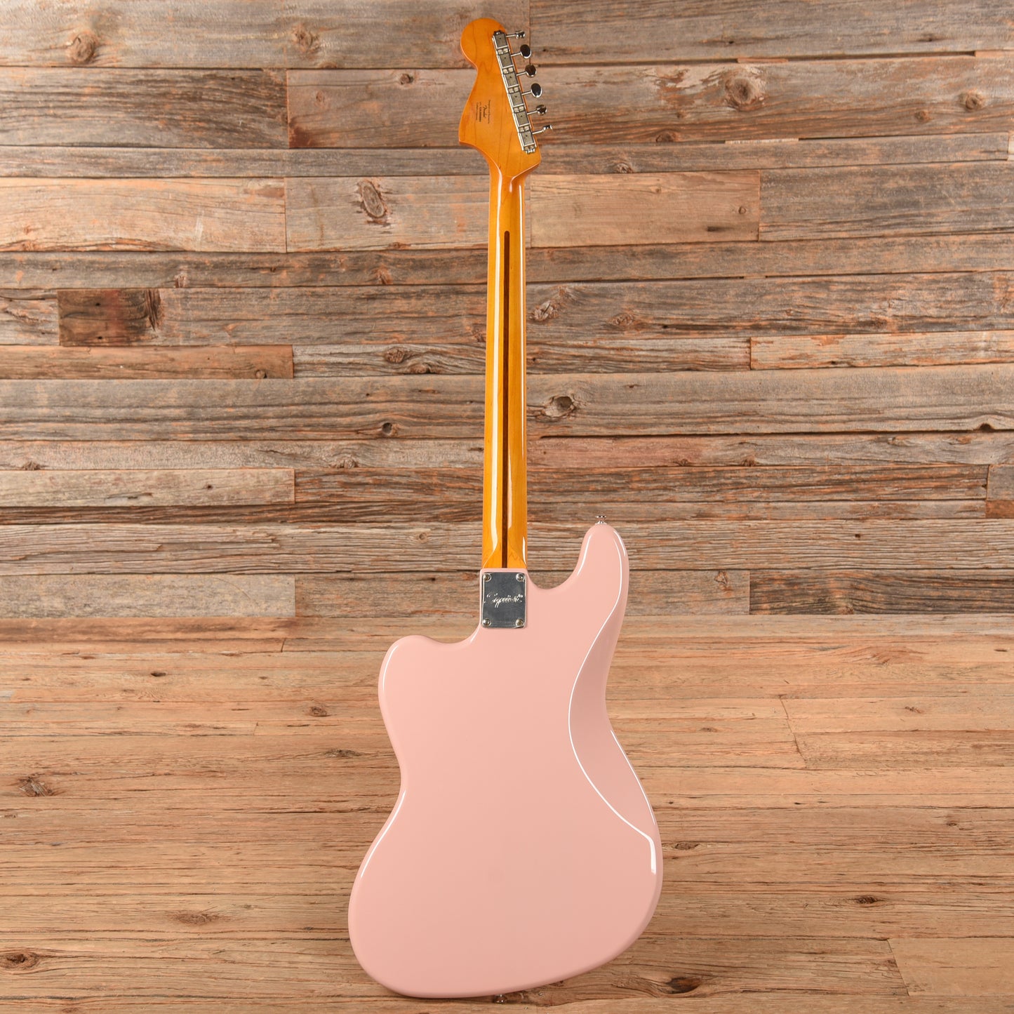 Squier Classic Vibe Bass VI Shell Pink w/Matching Headcap & 3-Ply Parchment Pickguard Bass Guitars / 5-String or More
