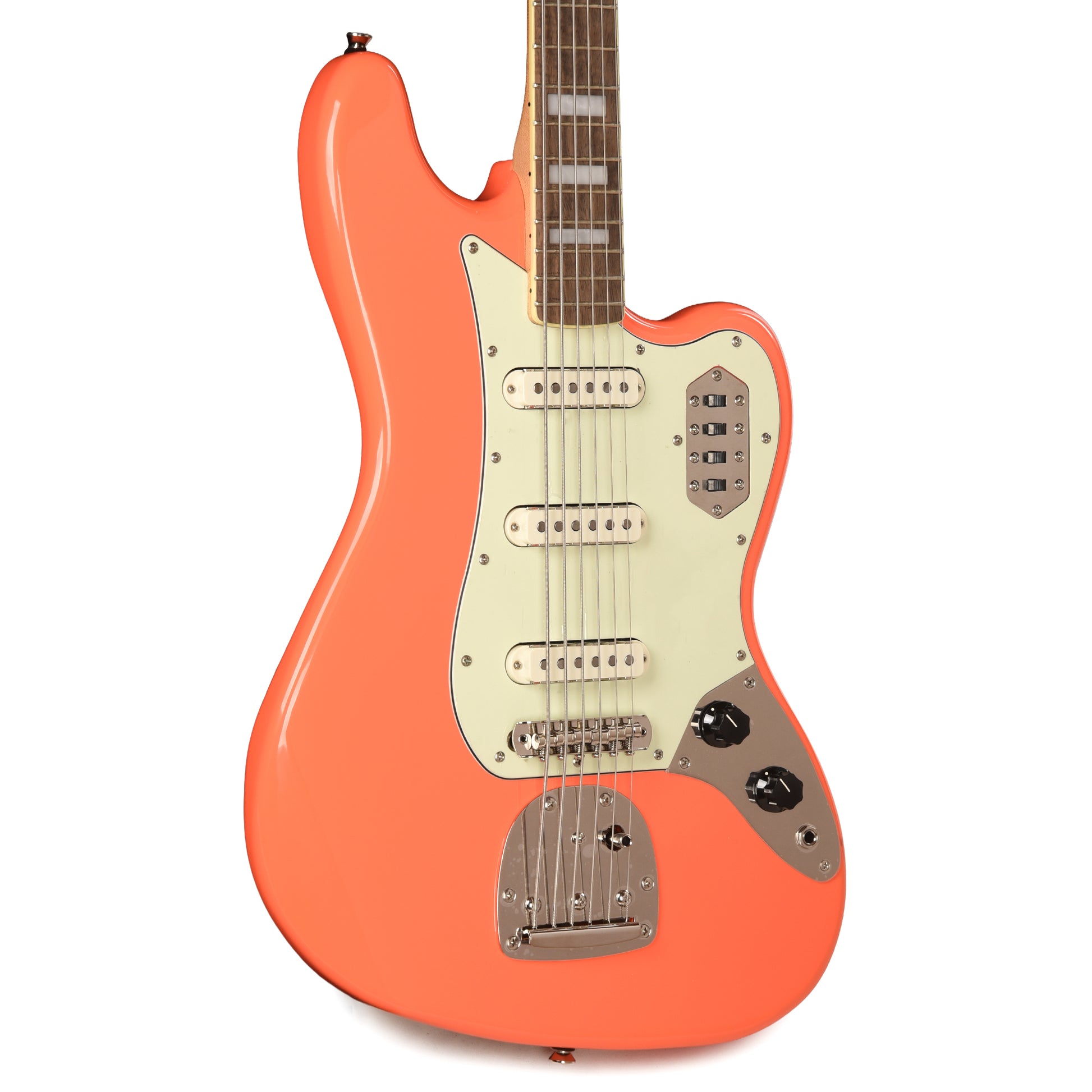 Squier Classic Vibe Bass VI Tahitian Coral Bass Guitars / 5-String or More