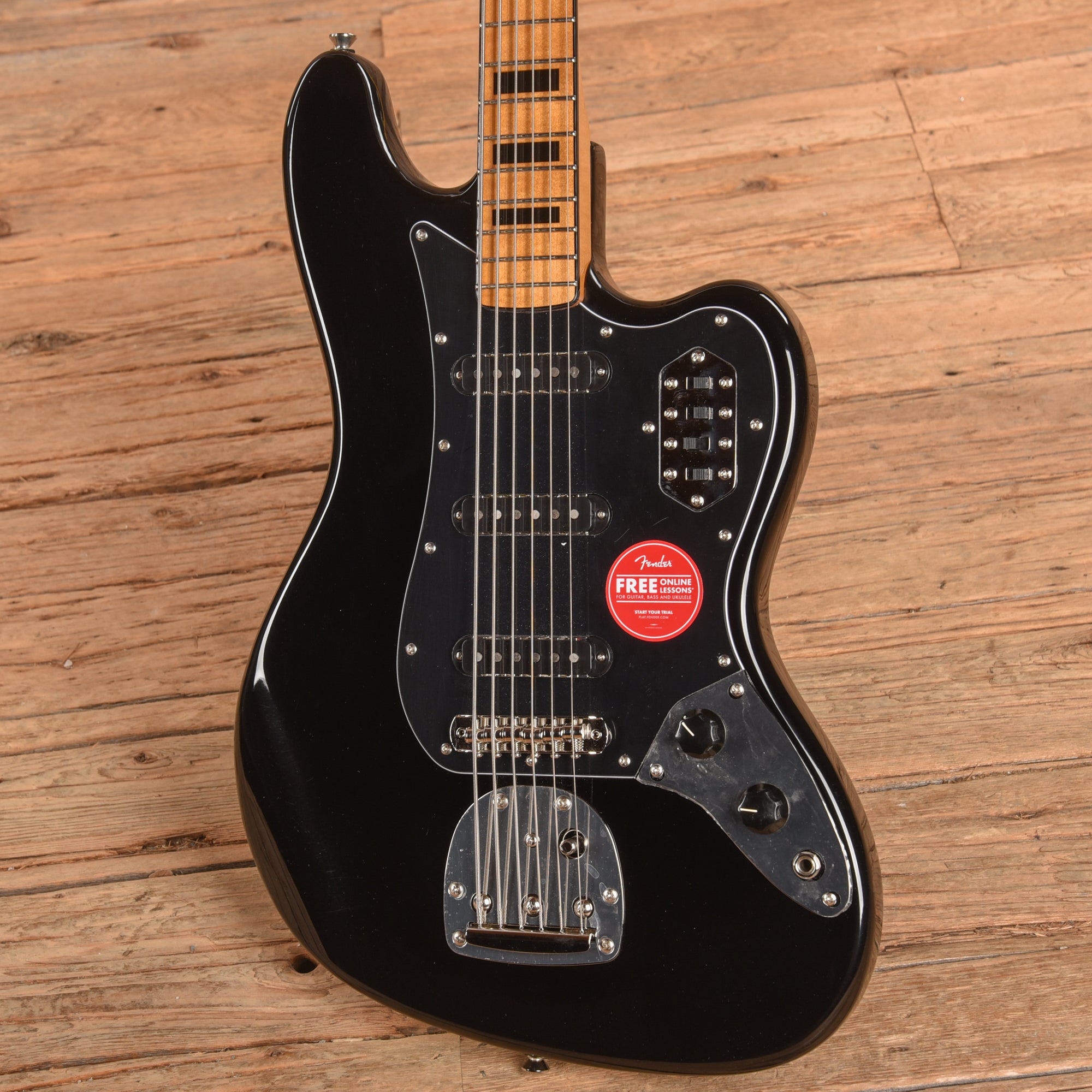 Squier FSR Classic Vibe Bass VI Black Bass Guitars / 5-String or More